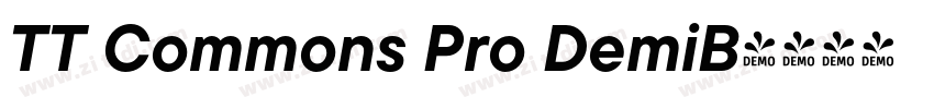 TT Commons Pro DemiB字体转换